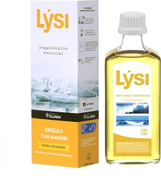 LYSI Tran islandzki o smaku cytrynowym 240ml