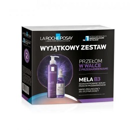 La Roche-Posay Mela B3 zest. Xmass 2024 serum p/ przebarwieniom+Żel oczyszcz.