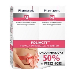 Pharmaceris M Foliacti Krem przeciw rozstępom do ciała dla kobiet w ciąży, 150 ml + 150 ml