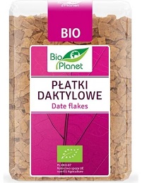 Płatki daktylowe 150g Bio Planet data ważności 31.03.2025