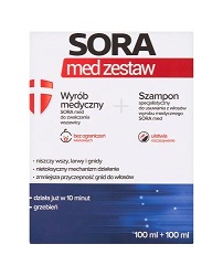 Sora Med Zestaw do zwalczania wszawicy 100  ml + 100 ml szampon *