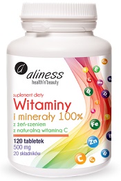 Aliness Witaminy I Minerały 100% tabl. 120 tab