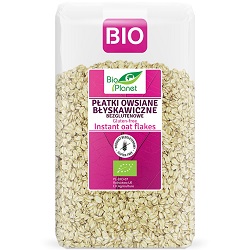 Płatki owsiane błyskawiczne bezglutenowe BIO 600 g - BIO PLANET *