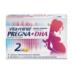 Vita-Miner Pregna + DHA tabletki + kapsułki 30 szt. + 30 szt. *