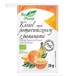 Kisiel o smaku pomarańczowym z bananami BIO 38 g - Bio Planet*