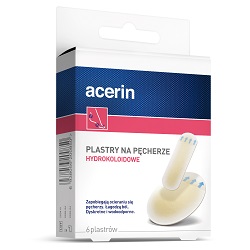 Acerin Plastry na pęcherze hydrokoloidowe 6 szt. *