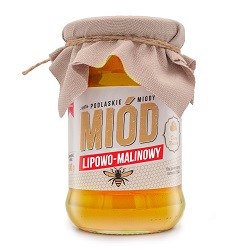 Miód lipowo-malinowy 400g -Dary Natury*