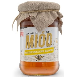 Miód wiosenny mniszkowo-malinowy 400g -Dary Natury*