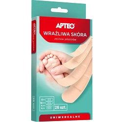 Apteo Wrażliwa Skóra Plastry - zestaw 26 szt. *