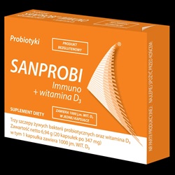 Sanprobi Immuno + Witamina D3 kaps.twarde 20 kaps