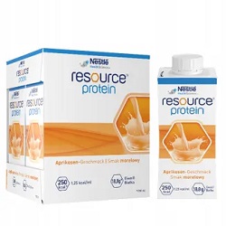 Resource Protein, płyn, smak morelowy, 4 x 200 ml*