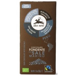 Czekolada gorzka z solą morską Alce Nero 50 g*