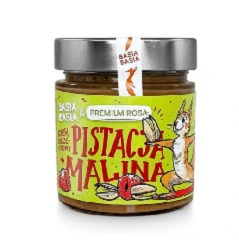 Krem orzechowy z pistacji i malin Basia Basia 195g*